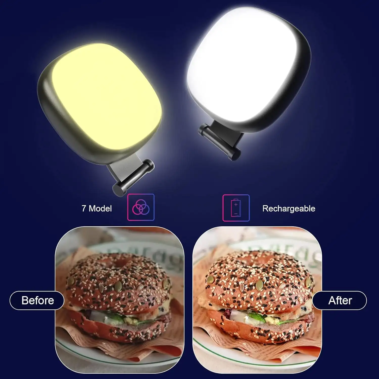 Godefa Phone Camera Lens Kit, 14 in 1 Lenses with Selfie Light for - 71CVMJ1